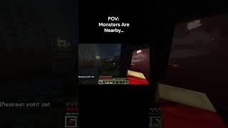 POV: Minecraft Players sleep but there are monsters nearby