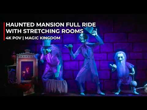 Haunted Mansion POV | 4K Full Experience with Stretching Rooms