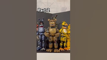 Showcase of my custom fnaf 2 figures. Heavily inspired by @bigbossproductions5283 #fnaf #fnaf2