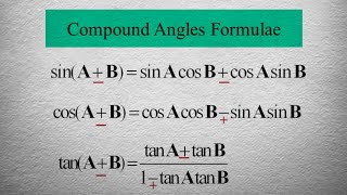 Part 1 : Compound angles N4 | Mathematics