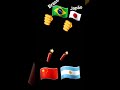 Brasil e Japão atacando bombas em outros países