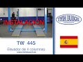 Instalación del elevador de 4 columnas TW 445 de TWIN BUSCH®