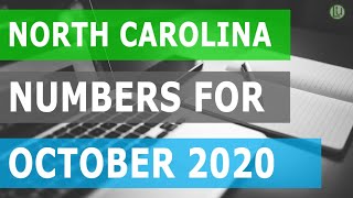 NORTH CAROLINA - PICK 3 & PICK 4 STATISTICAL NUMBER GUIDE FOR THE MONTH OF OCTOBER 2020