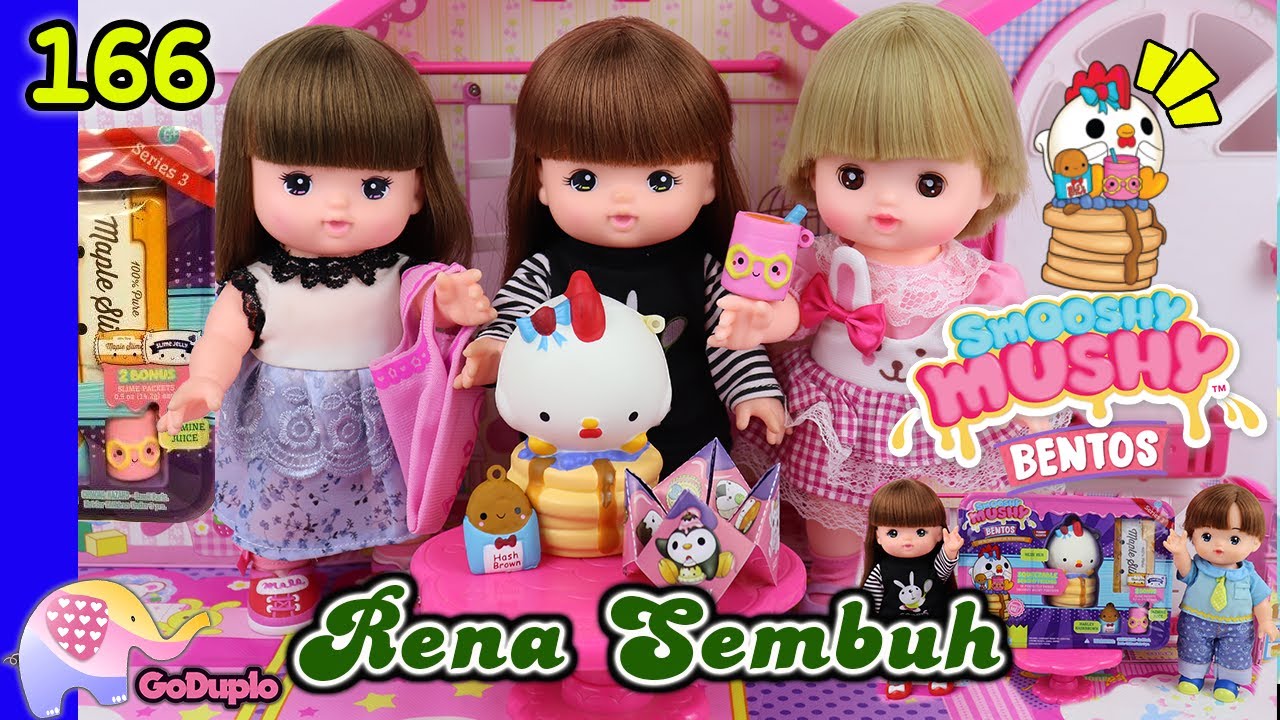 Mainan Boneka Eps 166 Rena  Sudah Sembuh Makan Smooshy 