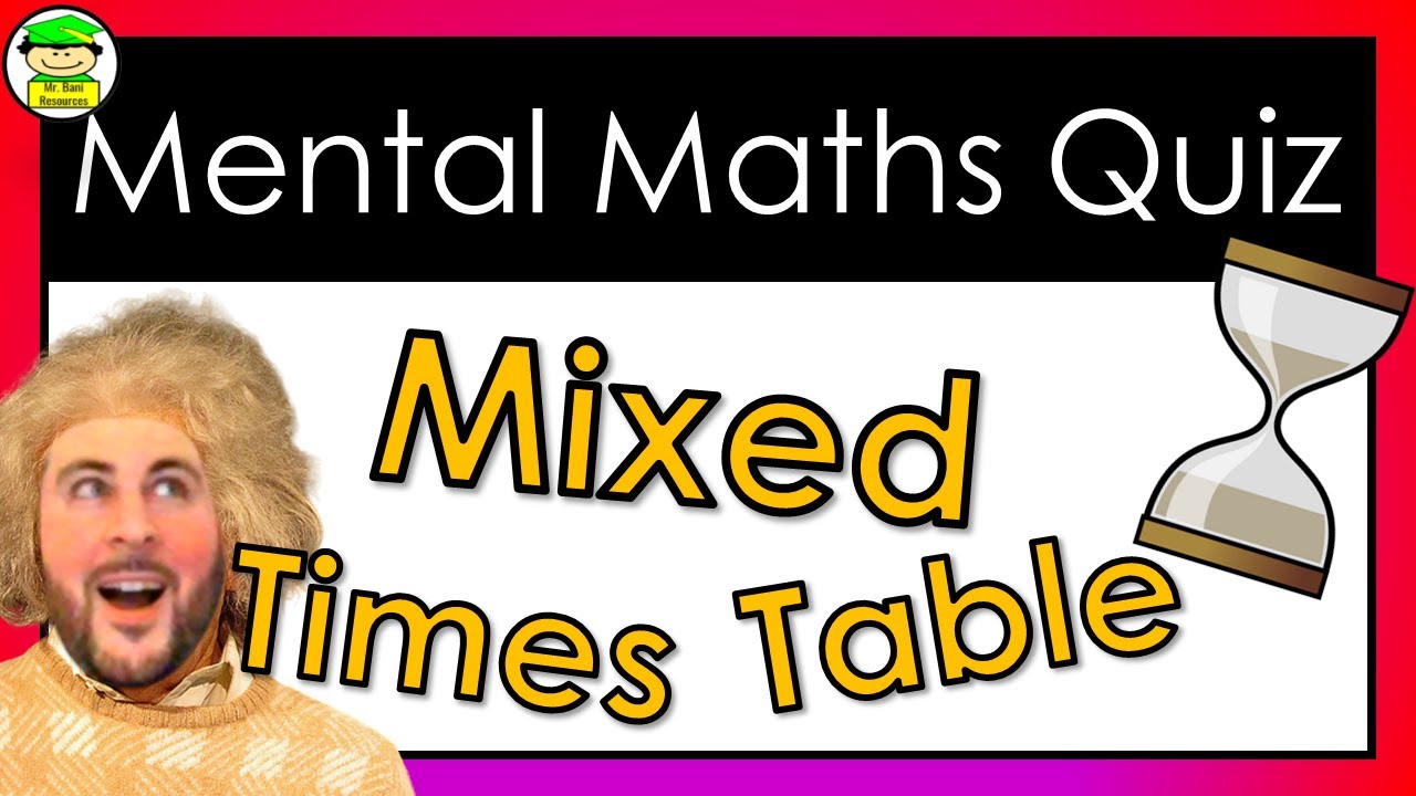 Mixed Times Table Quiz - With Long Multiplication