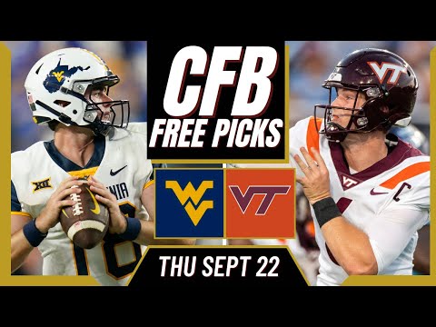 College Football Free Picks | West Virginia at Virginia Tech Prediction | NCAAF Picks Week 4