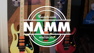Ibanez JEM77 30th Anniversary Edition & 7-String Hybrid Fretted/Fretless Bass at NAMM 2017