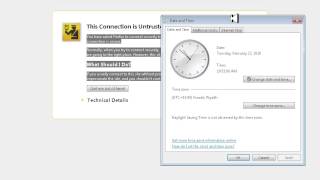 how to fix this connection is untrusted error in firefox for xp window 7 / 8