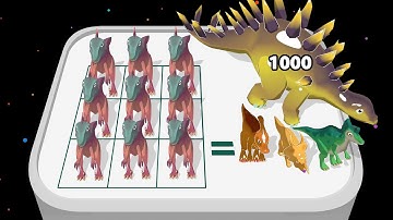 DINOSAUR EVOLUTION: Runner Games - MERGE DINOSAUR RUN #mergemaster #mergedinosaur #mergegames