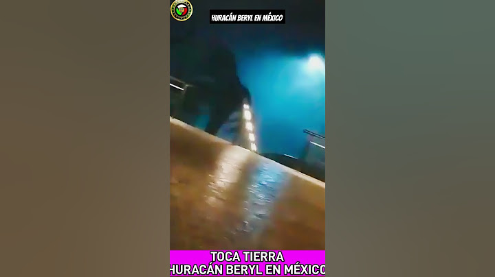HURACÁN BERYL TOCA TIERRA EN MÉXICO Hoy #huracan #huracanberyl #Huracanhoy #mexico