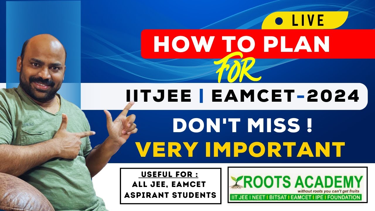 HOW TO PLAN IIT,JEE,EAMCET 2024 JEE2024 eamcet2024 YouTube