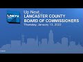 Lancaster County Board of Commissioners Meeting January 13, 2022
