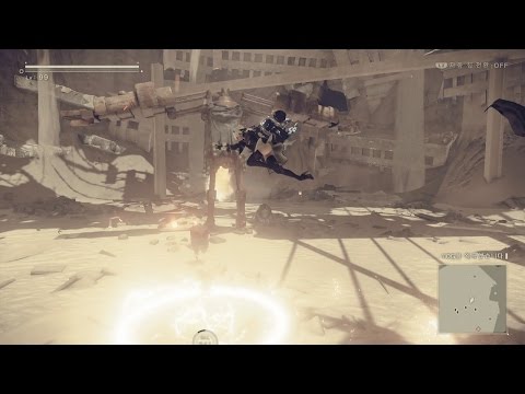 【NieR:Automata】砂漠で衝撃波&カウンター&チャージアタック&移動速度UPチップ集め