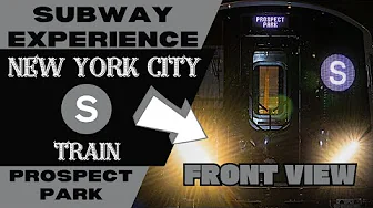 New York City Subway S Train (to Prospect Park) Front View