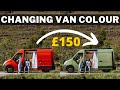 Painting our van outside for under 150  everything you need to know