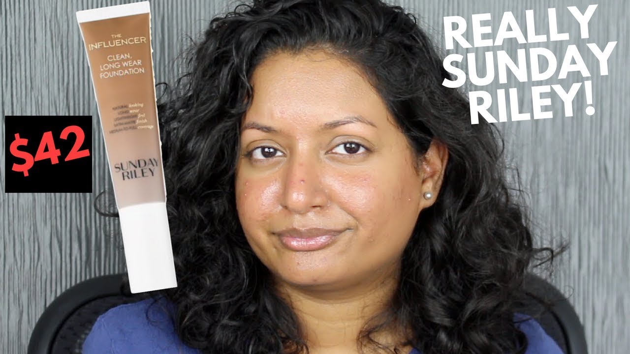 Sunday Riley The Influencer Clean Long Wear Foundation Review (1 Week Wear Test) - YouTube