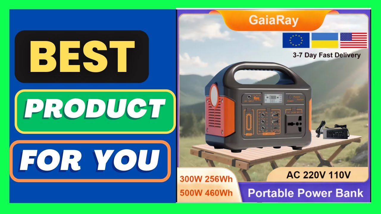 Gaiaray 500W 300W Power Station Portable Solar