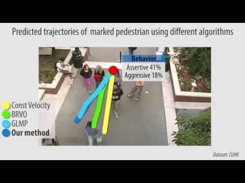 Realtime Pedestrian Behavior Learning for Path Prediction and Navigation