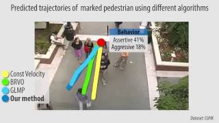 Realtime Pedestrian Behavior Learning for Path Prediction and Navigation