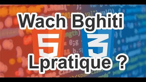 Projet HTML-CSS in Arabic Darija: Create web page From A to Z مشروع انشاء صفحة ويب من الصفر بالدارجة