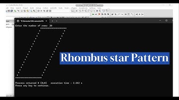 Hollow Rhombus Star Pattern in C | Code Blocks Tutorial