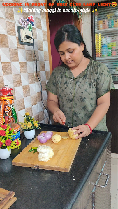 Cooking in front of this Cute lamp light😍 #trending #minivlog #maggi #shortvideo #ytshorts #shorts .