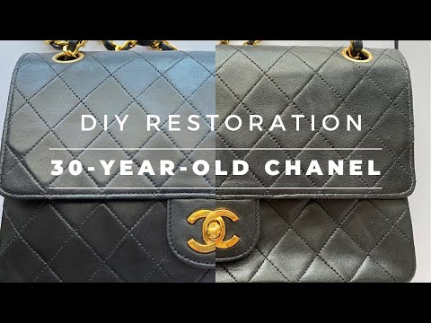 DIY restoration of 30-year-old Chanel classic double flap bag