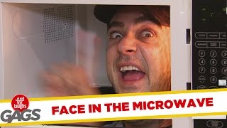 Face In The Microwave Prank
