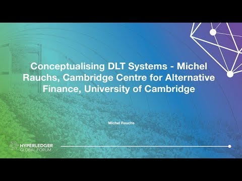 Conceptualising DLT Systems