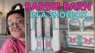 Barbie Horse Barn in a Shoebox for Operation Christmas Child Girl 5-9 @mattmanandrobynn
