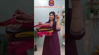 Meesho Find Kurtaset With Dupatta... | #meeshofinds #kurtasets #shorts