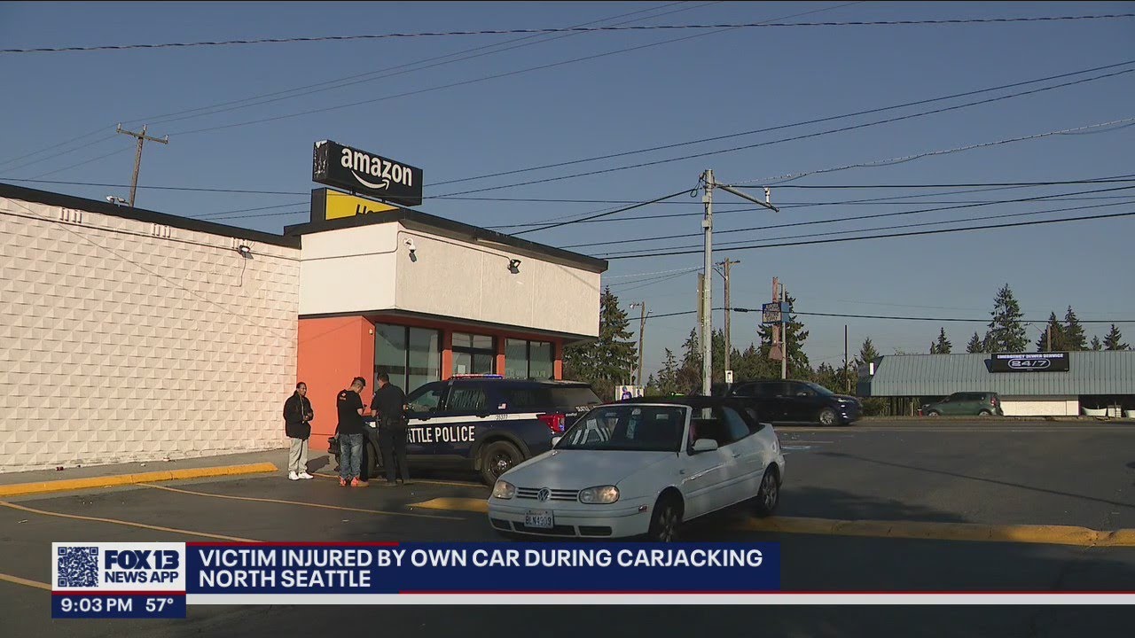 Person injured by their own car during carjacking | FOX 13 Seattle ...
