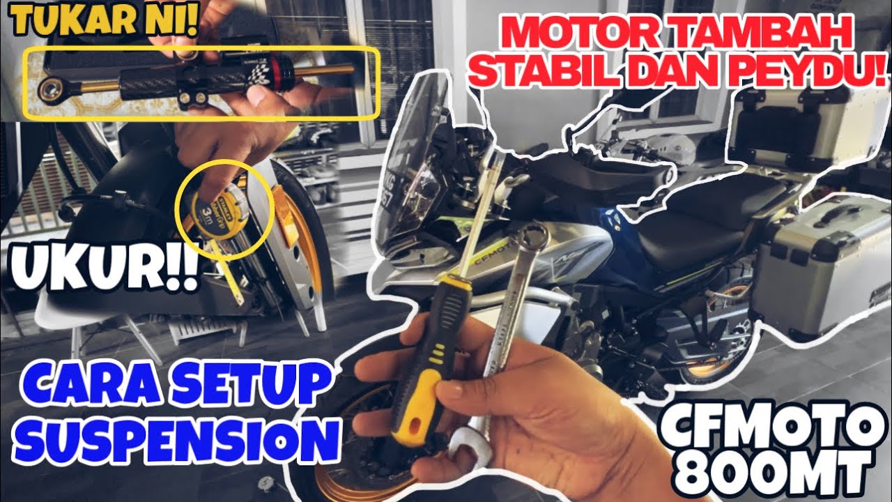 851 STABIL MASA LAJU! PADU! CFMOTO 800MT! CARA SETUP SUSPENSION! YouTube