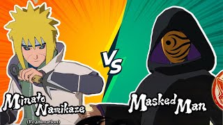 ᴴᴰ Minato Namikaze : 4th Hokage vs Obito Uchiha Masked Man  (Com vs Com) Naruto Ninja Storm 4 #nuns4