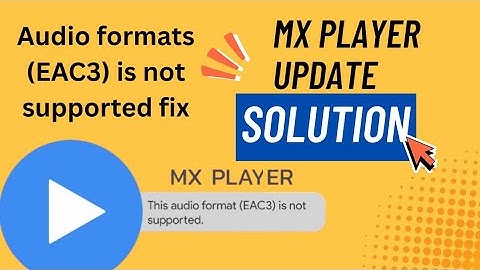 Mx player eac3 TAMIL 1.98.5 audioformat not supported solution newupdate#mxplayer#tech#decode#update