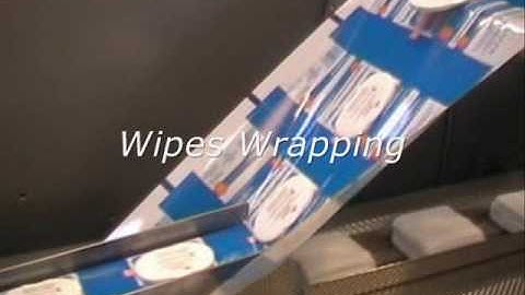 Paxon Packaging automated wet wipes packing with plastic reclosable lid