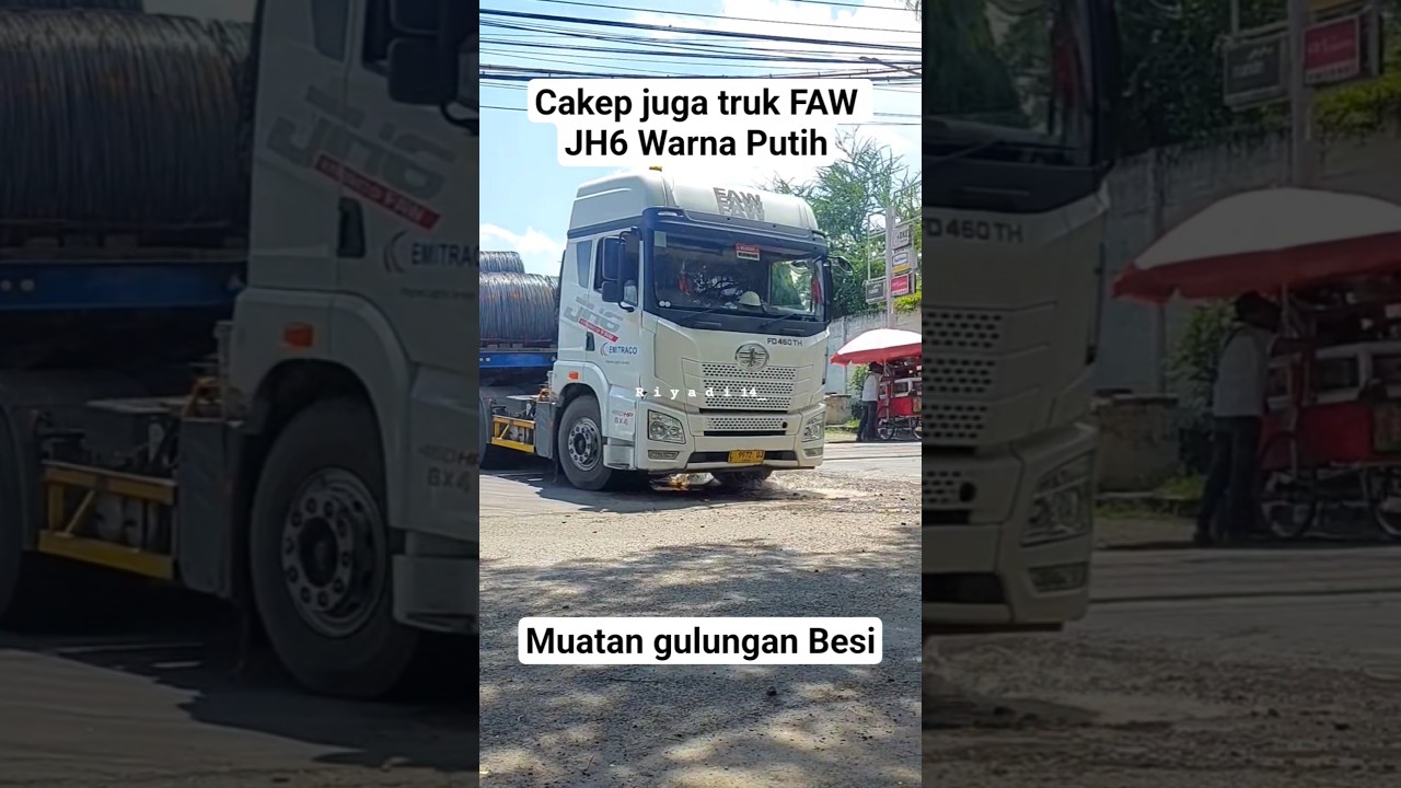 Truk cina yg paling laris di indo, FAW JH6 FD 460HP Warna putih