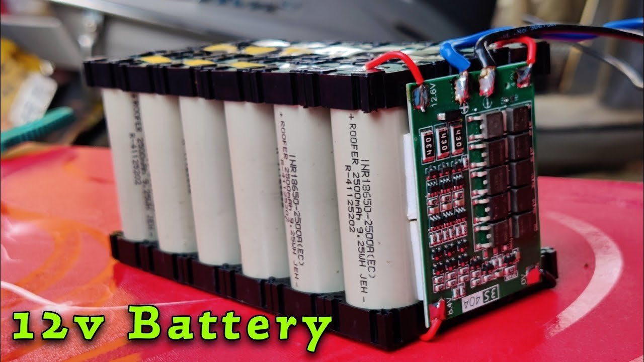 How to make 12v lithium ion battery at home youtube