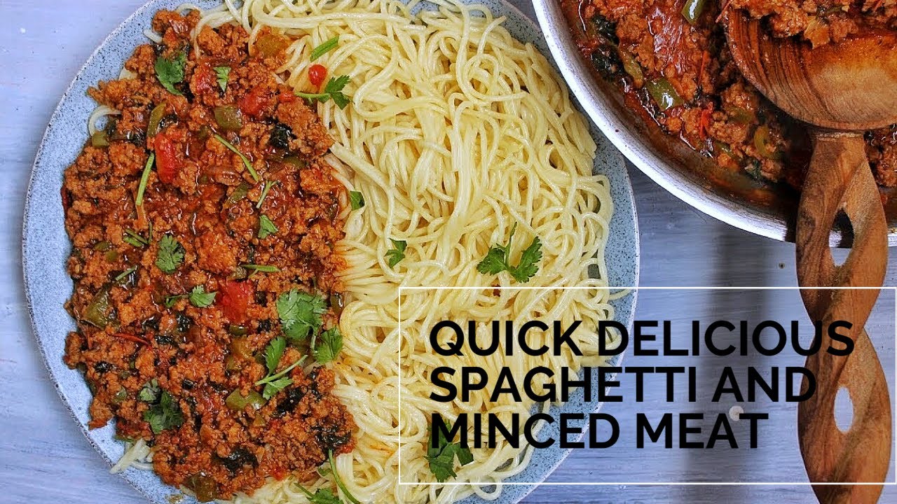 Quick and Delicious Spaghetti and Minced meat (Ground beef) | Kane's
