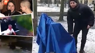 ”Kom igen nu Britt-Marie” – legendariskt klipp hyllas med staty