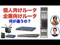 個人向けルータ と 企業向けルータ の違いを解説してみました。