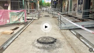 A los comercios de la calle San Francisco les toca sufrir