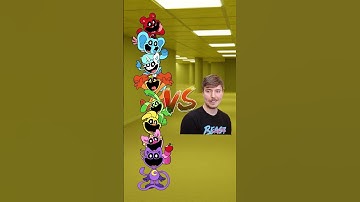 Smiling Critters VS MrBeast #shorts #smilingcritters #poppyplaytimechapter #mrbeast #horrorskunx
