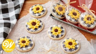 How to Make Royal Icing Sunflower Cookies | Wilton