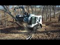 INCREDIBLE BRUSH BEAST! Forestry mulcher clearing thick brush!