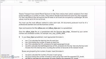 Specimen Paper 9626 2022 Spreadsheets walk-through tutorial