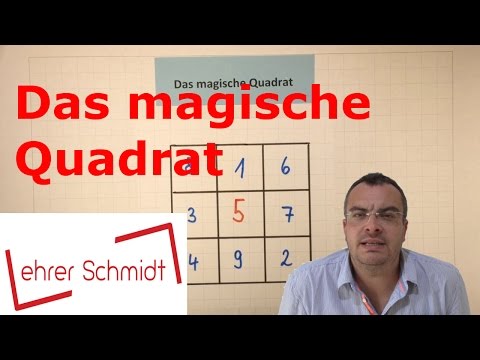 Video: Wie Man Magische Quadrate In Mathe Löst