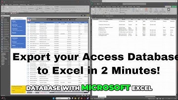 Seamlessly Export Microsoft Access Data to Excel!