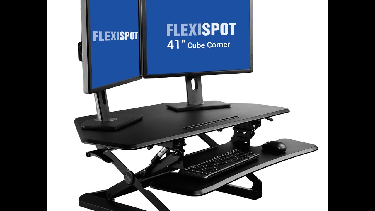 Flexispot 41 Sit And Stand Cubicle Corner Desk Standing Desk