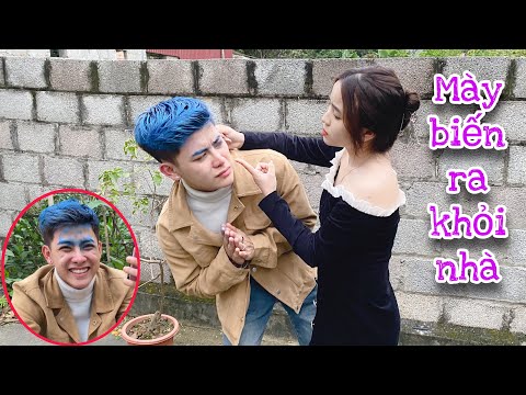 Video Kiên Chổi Đi Nhuộm Lông Mày Và Tóc Xanh Xem Phản Ứng... - youtube